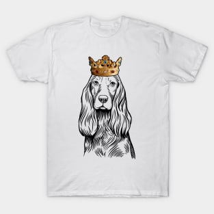 Cocker Spaniel Dog King Queen Wearing Crown T-Shirt